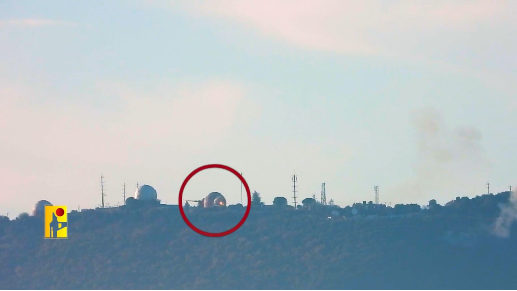 بالفيديو | مشاهد من عملية إستهداف المقاومة الإسلامية قاعدة ميرون للمراقبة الجوية التابعة لجيش العدو الإسرائيلي شمال فلسطين المحتلة