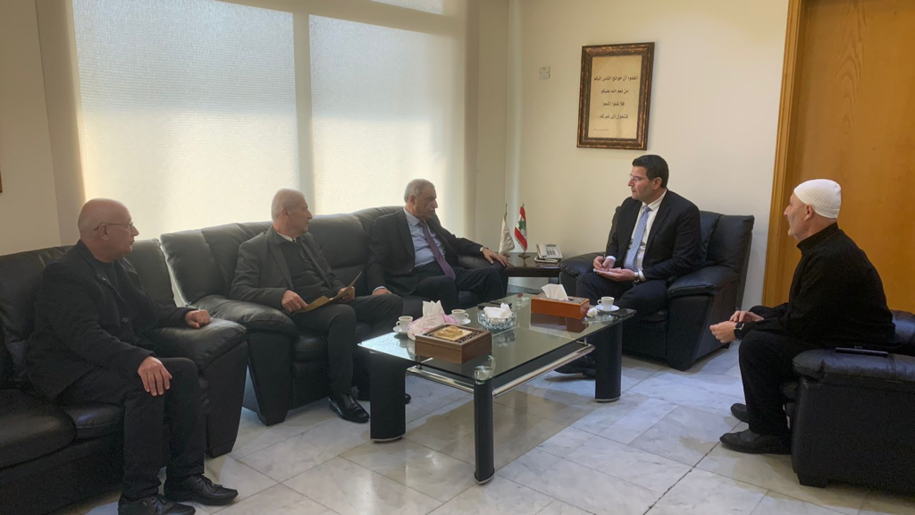 وزير الزراعة يستقبل النائب قاسم هاشم مع وفد من بلدية الفرديس 