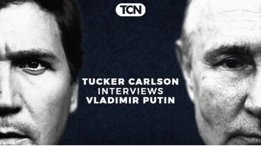 مقابلة بوتين المرتقبة مع تاكر كارلسون تبث الخميس