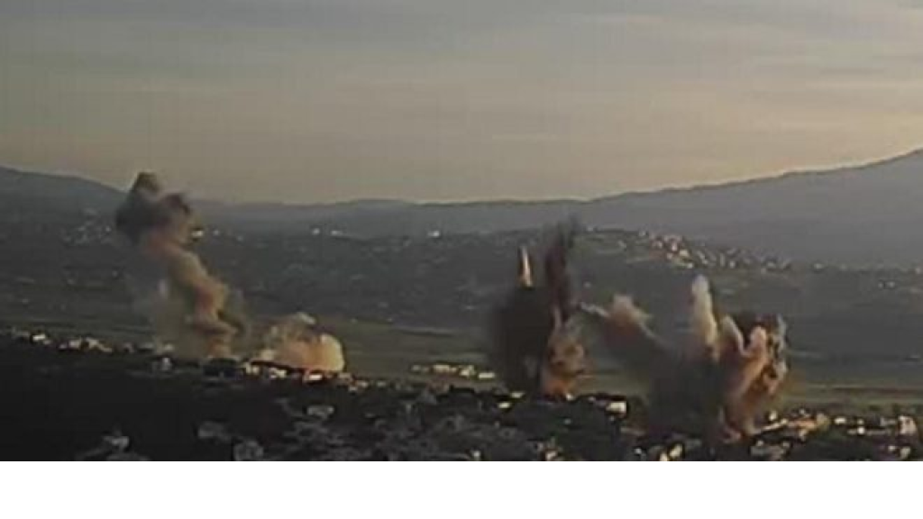 قصف صهيوني على جبل بلاط