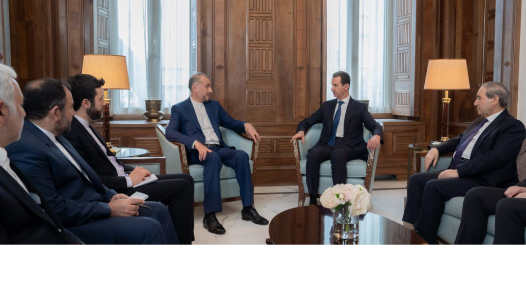 عبد اللهيان يلتقي الرئيس السوري في دمشق