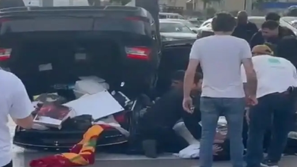 بالفيديو.. انقلاب سيارة “بن غفير” ونقله إلى المستشفى
