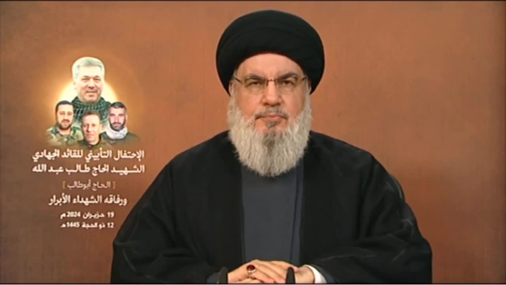  السيد نصرالله: على العدو أن ينتظرنا جواً وبراً وبحراً ونحذر قبرص من فتح مرافقها للحرب على لبنان