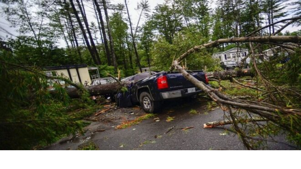عاصفة تقطع الكهرباء في نيويورك! (فيديو)