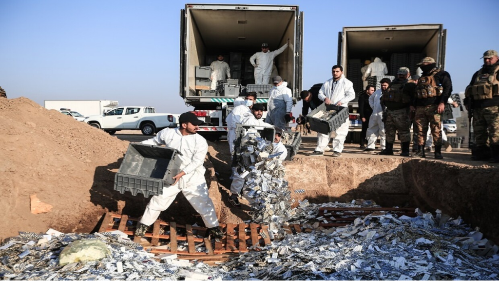 العراق يعلن تفكيك 25 شبكة دولية لتجارة المخدرات وإصدار 74 حكم إعدام خلال العام الحالي