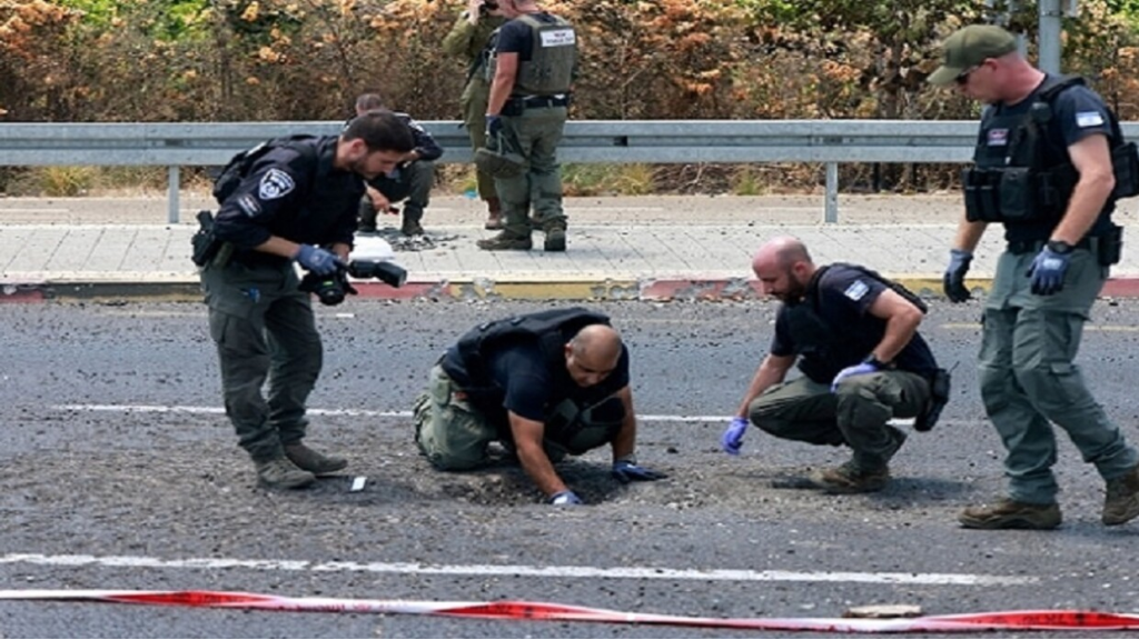 بالفيديو.. لحظة انفجار صاروخ للقبة الحديدية في نهاريا أدى لإصابة 19 إsرائيليا