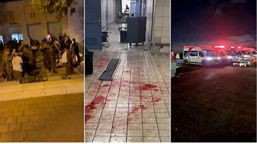 بالفيديو | مشاهد من عملية استهداف المقاwمة معسكر “رغفيم” في منطقة بنيامينا جنوب مدينة حيفا المحتلة بعملية نوعيّة مركّبة