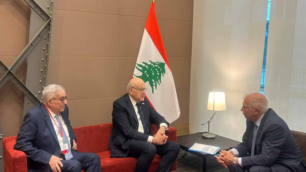 ميقاتي يبحث مع بوريل أوضاع لبنان