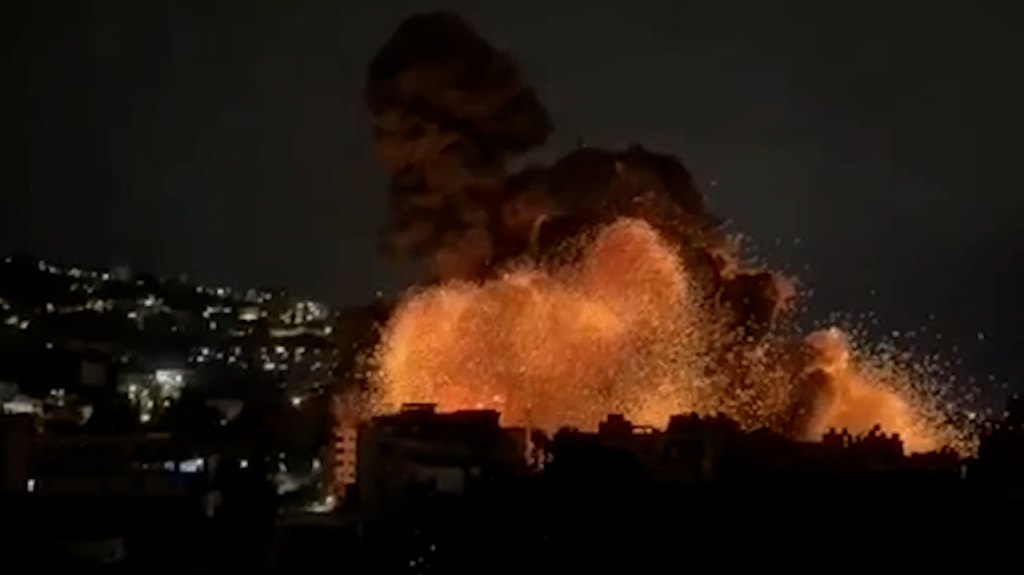 بالفيديو..غارات صهيونية على منطقة الضاحية الجنوبية والشويفات