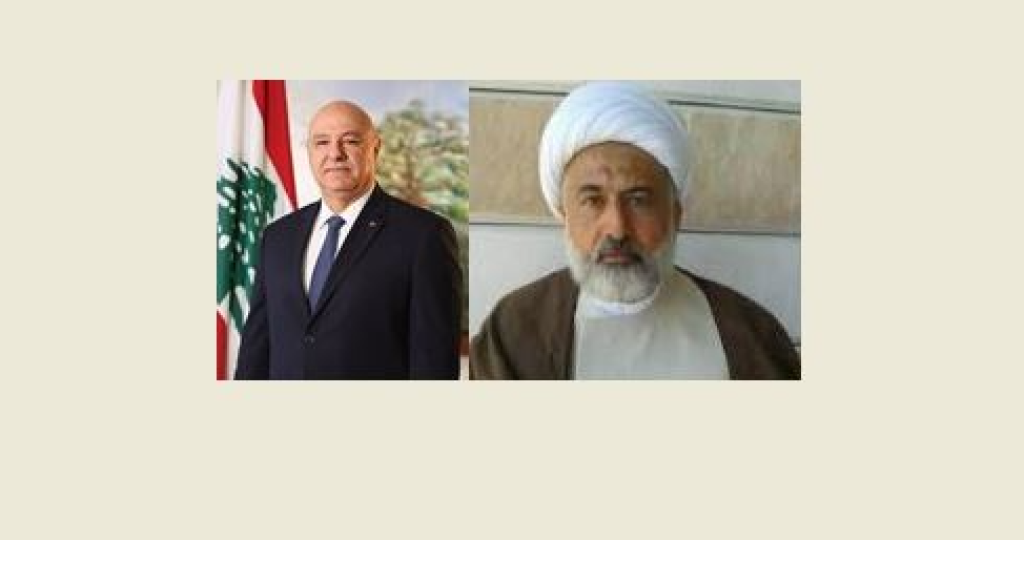 الخطيب يتداول هاتفيا مع الرئيس عون في الاوضاع عند الحدود مع سوريا  