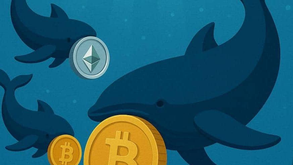 العملات الرقمية حيتان بيتكوين تتراكم لدفع السعر إلى 110 آلاف دولار بينما يبيع المستثمرون الصغار العملات الرقمي