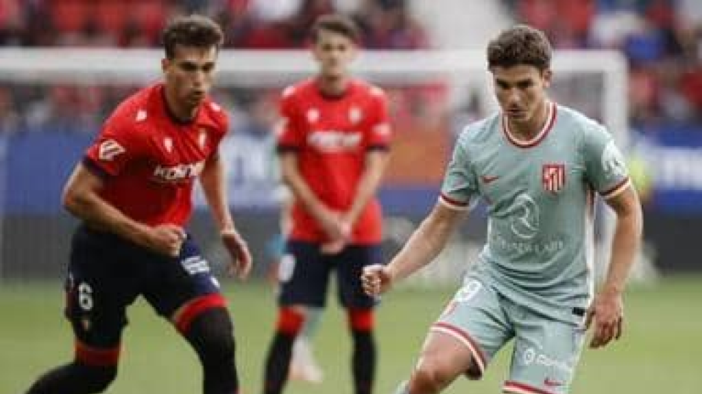  أتلتيكو مدريد يخسر في أوساسونا ويخاطر بمركزه الثالث في الليغا