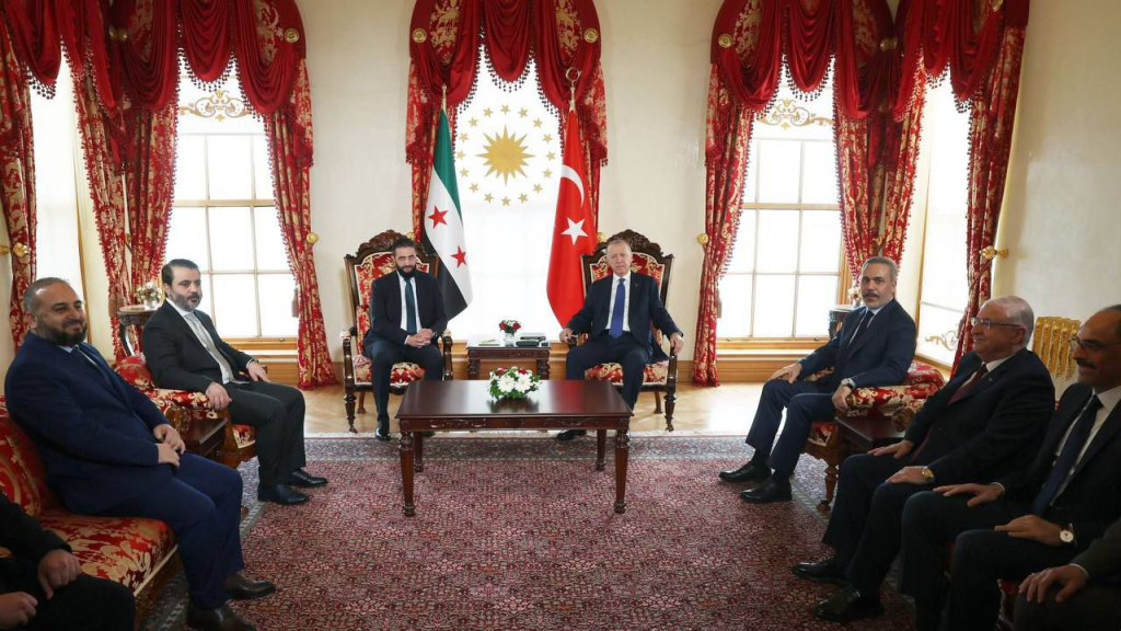 أردوغان يلتقي الشرع