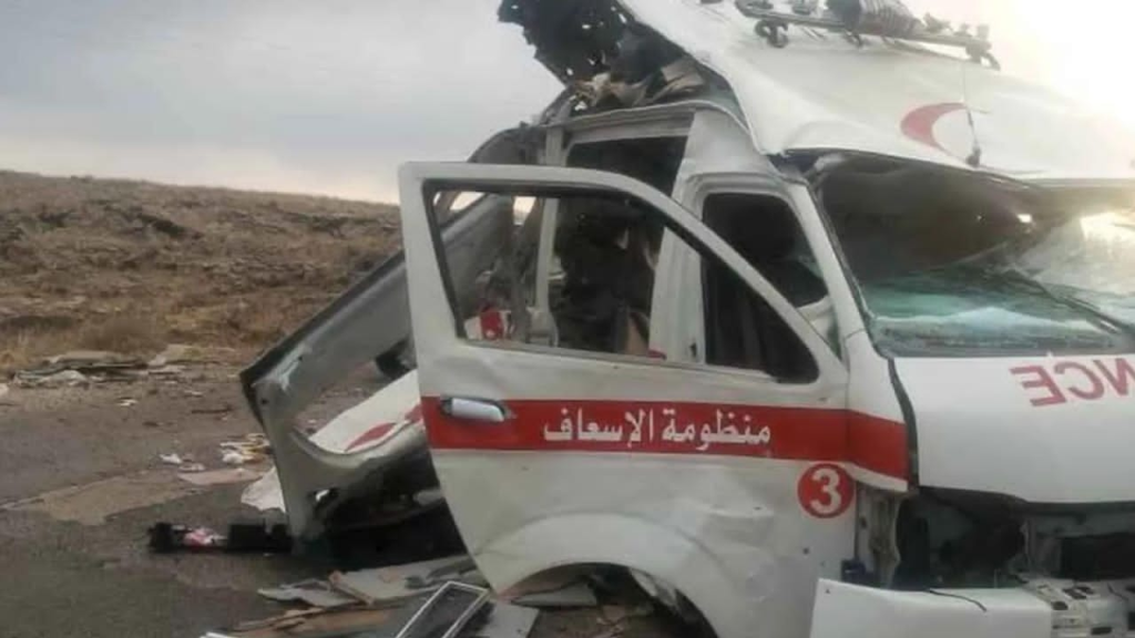 جرحى جراء انفجار عبوة ناسفة استهدفت سيارة إسعاف في السويداء