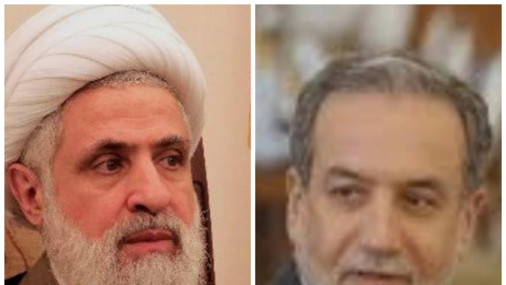 لقاء الأمين العام لحزب الله سماحة الشيخ نعيم قاسم مع وزير خارجية الجمهورية ‏الإسلامية الإيرانية الدكتور عباس عراقجي‏
