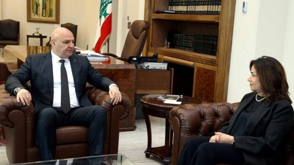 الرئيس عون عرض والوزيرة السيد خطة العودة الخاصة بالنازحين السوريين