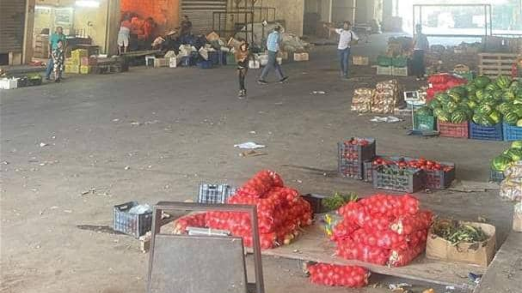 حريق كبير في سوق الخضار – النبطية