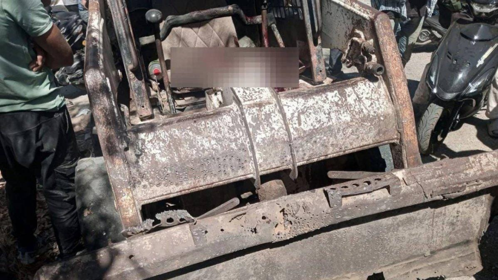 استشهاد سائق آلية في غارة إسرائيلية بعد إستهدافه على مفرق برعشيت - شقرا