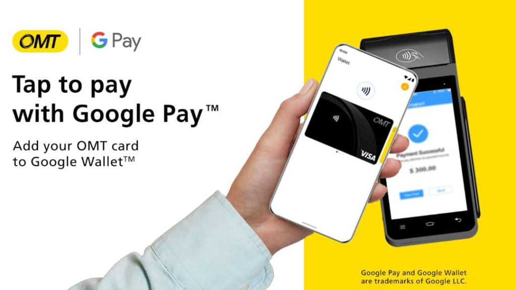 تفعيل خدمة الدفع Google Pay لحاملي بطاقة OMT من Visa
