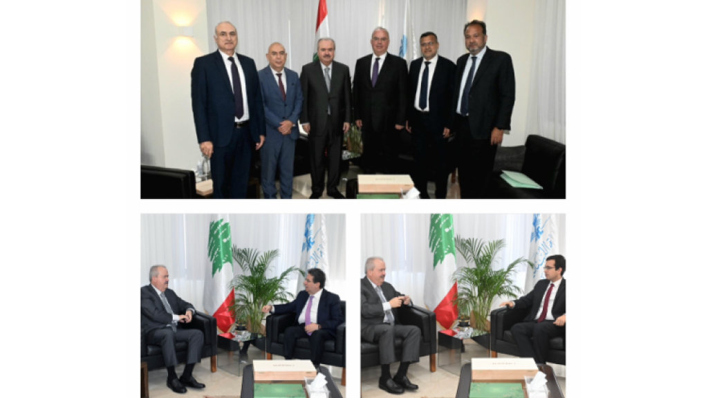 جابر التقى وزير الاتصالات ووفد صندوق النقد وكنعان