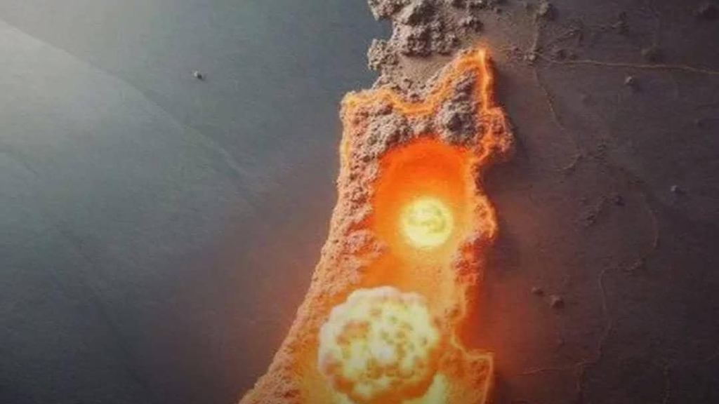 مسؤول إيراني ينشر صورة ضربة نووية على إسرائيل