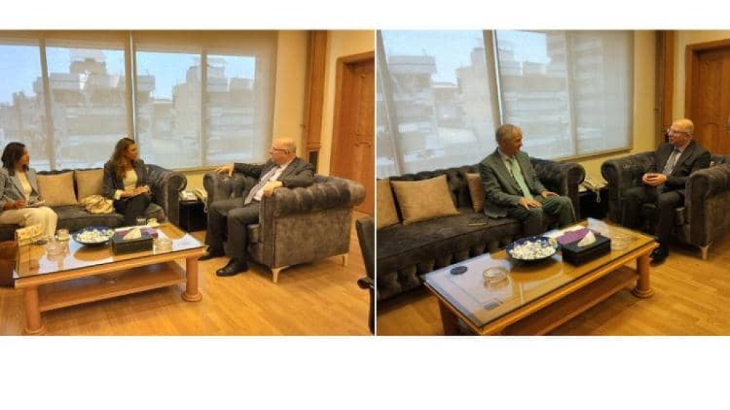 الوزير حيدر التقى سفير بلجيكا وهيئة الأمم المتحدة للمرأة