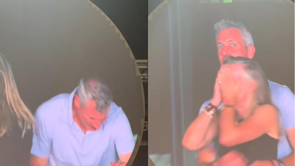 فيديو انتشر كالنار في الهشيم.. هذا ما فعلته زوجة آندي بايرون بعد فضيحة كشف خيانته لها في حفل 