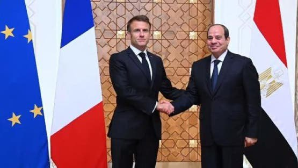 السيسي يعلن لماكرون دعم مصر لمبادرة السعودية وفرنسا حول  فلسطين
