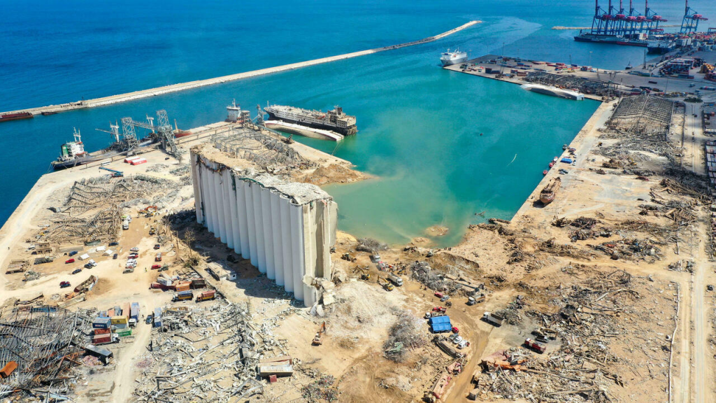 انفجار سيهز العاصمة بيروت في 4 آب 2025