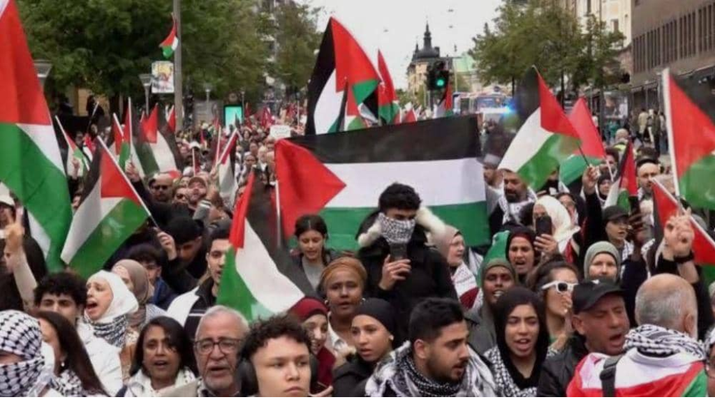 مظاهرة في ستوكهولم تطالب ب