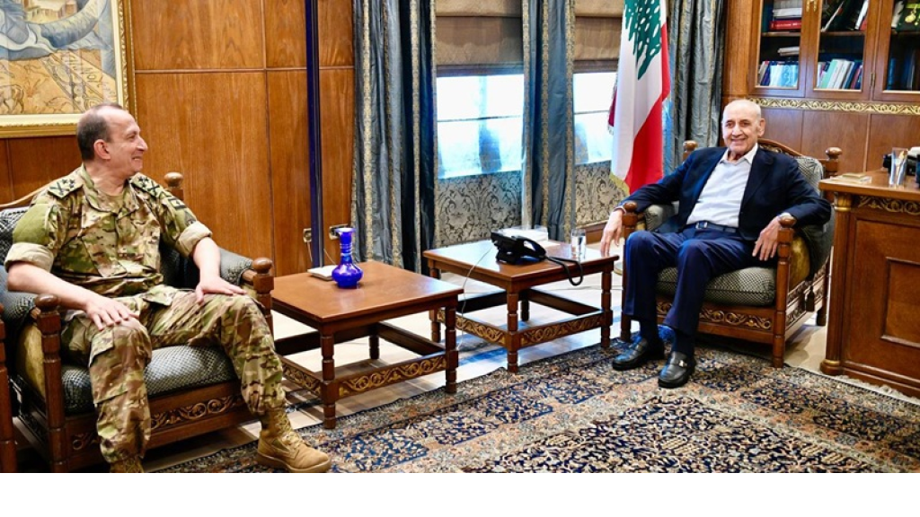 قائد الجيش يغادر عين التينة من دون تصريح