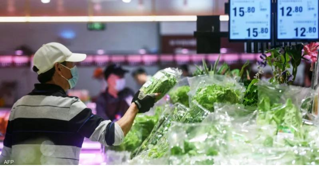 التضخم في الصين يهبط بنسبة 0.4% خلال الشهر الماضي