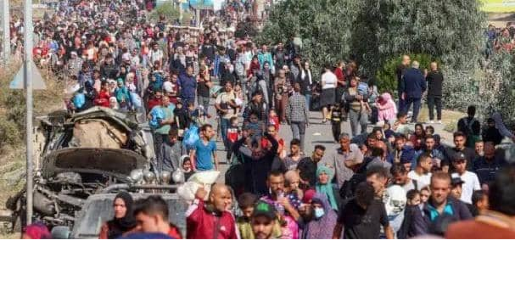 أرتال من النازحين يغادرون مدينة غزة نحو جنوب القطاع!