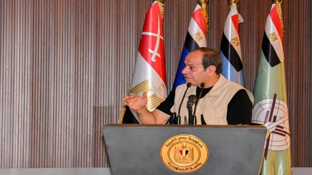 السيسي: نعمل بكل قوة وإخلاص من أجل وقف الحرب في قطاع غزة