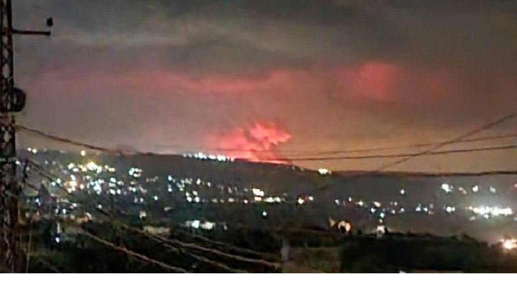 تفجير كبير في قرية الغجر