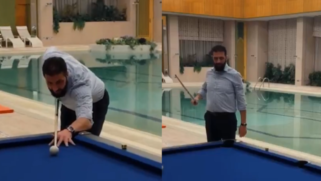 الشرع يتألق في البلياردو (فيديو)