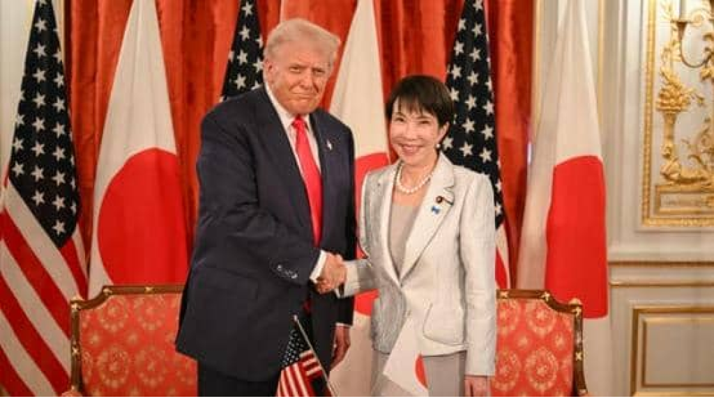 تاكايشي تغازل ترامب في طوكيو: 