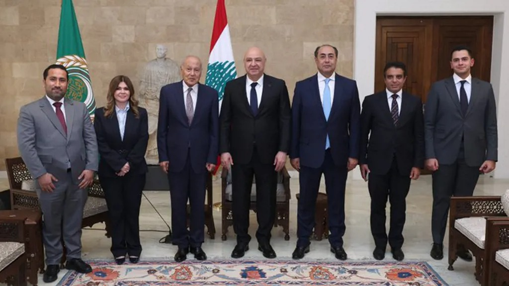 أبو الغيط من بعبدا: الأمور في لبنان تسير في السليم