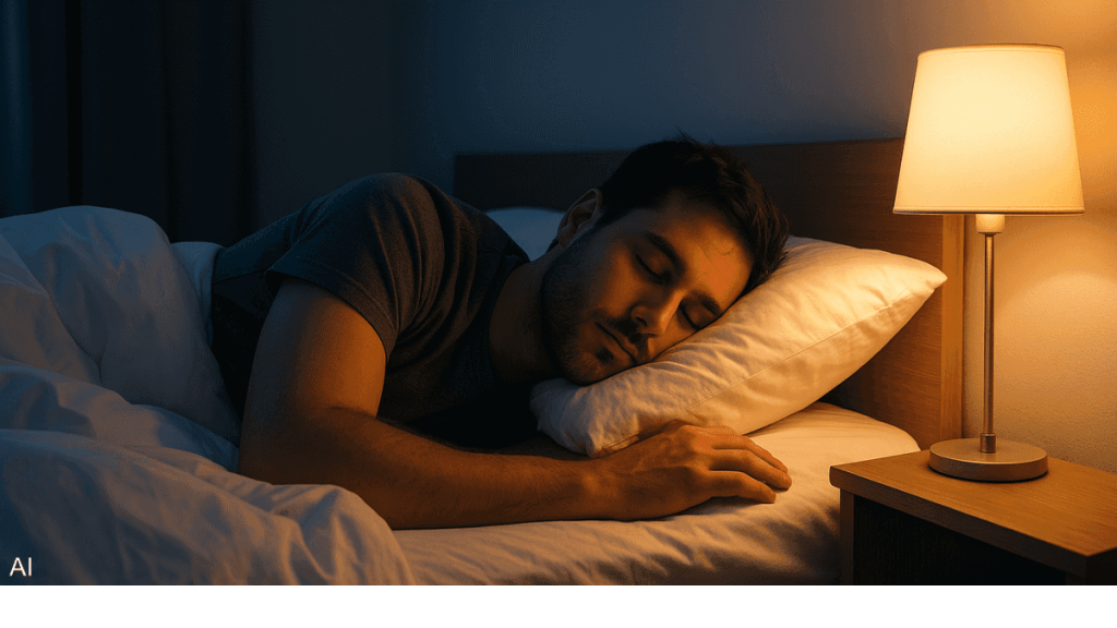 دراسة تحذر: النوم تحت الأنوار قد يسبب أمراض القلب