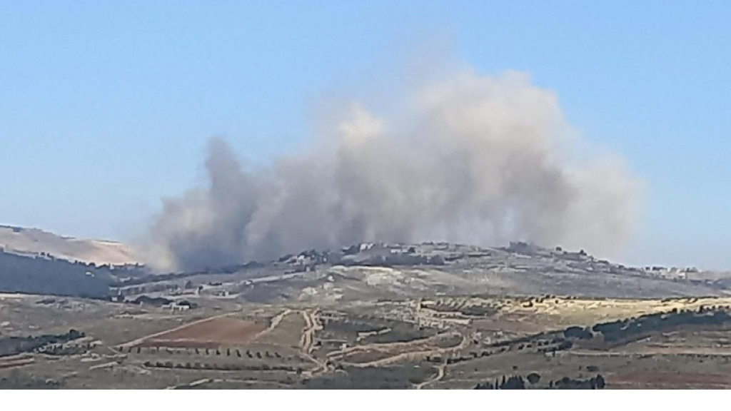 العدو يقصف بلدتي طيردبا وعيتا الجبل (صورة+فيديو)