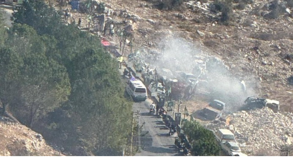 استهداف سيارة بين الصوانة وخربة سلم