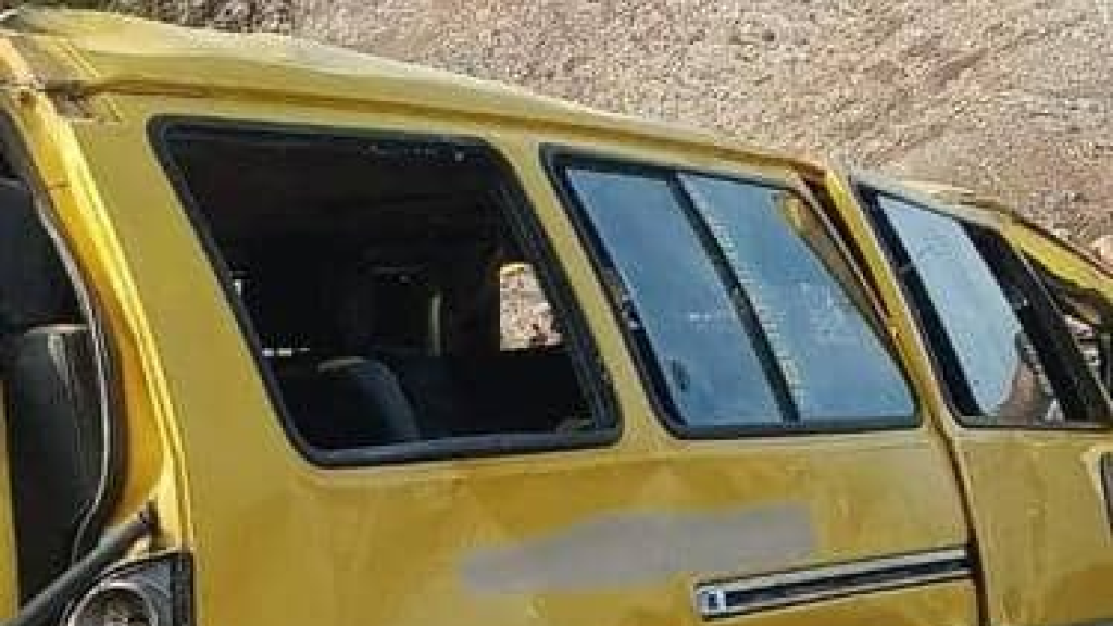 جرحى بانقلاب باص مدرسة في صور