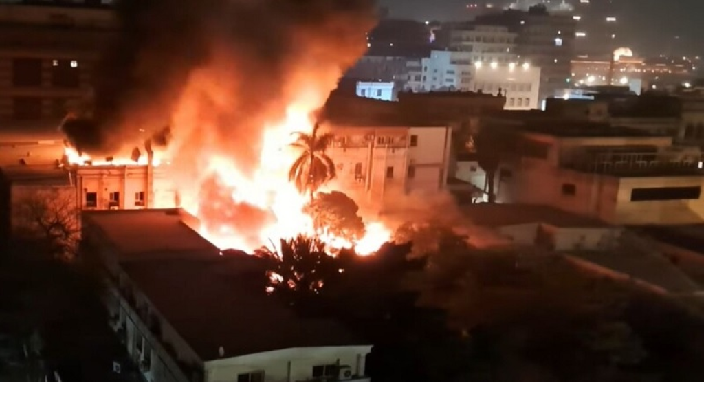 حريق ضخم في كوريا الجنوبية (فيديو)