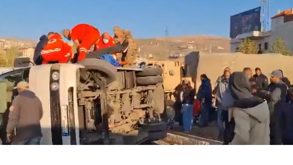 حادث لحافلة طلاب في زحلة..