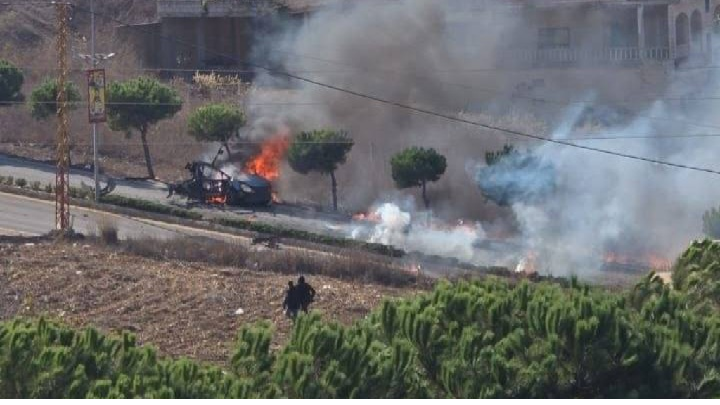 استهداف سيارة في بنت جبيل