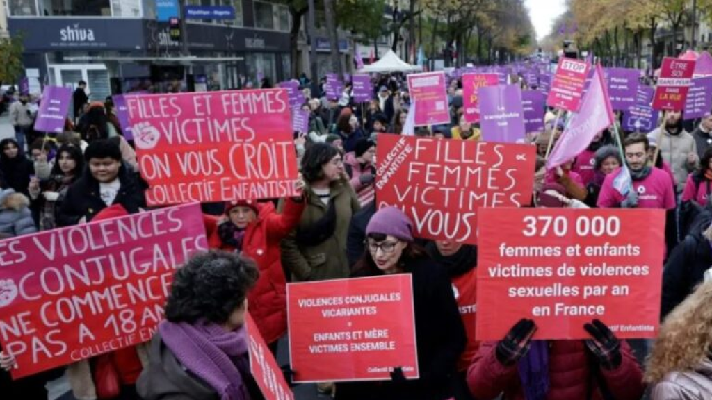 مسيرات في فرنسا للمطالبة بمكافحة العنف ضد النساء