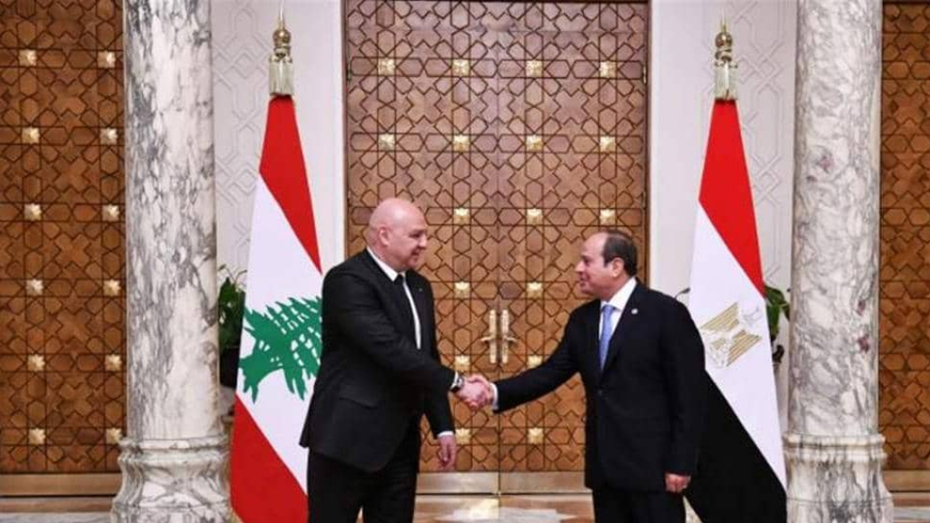 الرئيس عون تلقى اتصالا من نظيره المصري جدد فيه دعم لبنان