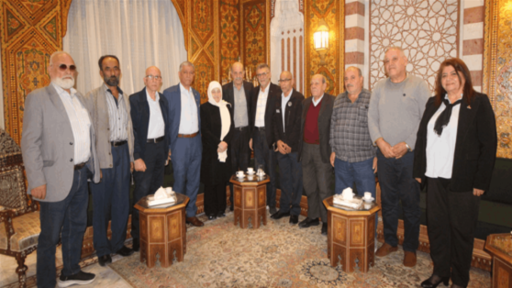 بهية الحريري تبحث مع وفد اتحاد عمال فلسطين أوضاع اللاجئين في لبنان