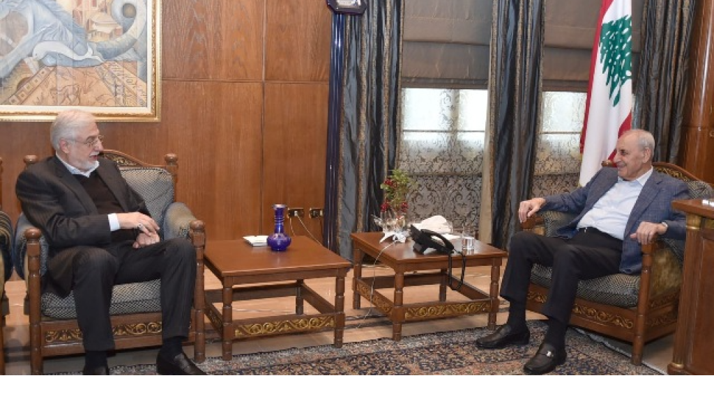 بري تابع مع الصمد وسليمان شؤونا تشريعية وانمائية واستقبل لميا مبيض وحامد الخفاف