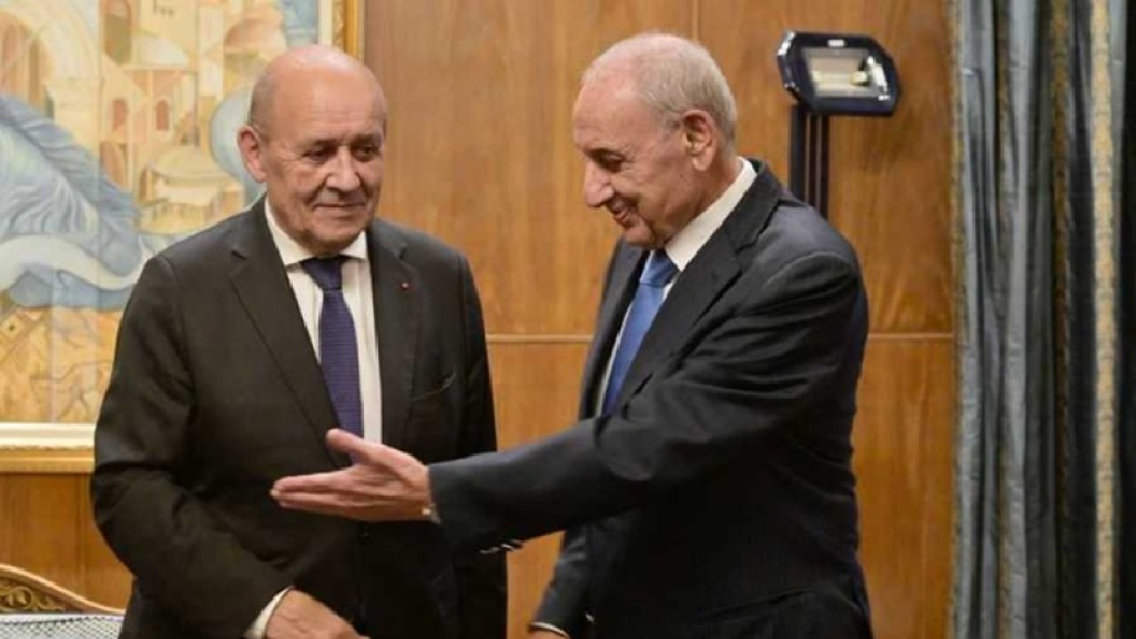 لودريان غادر عين التينة من دون تصريح